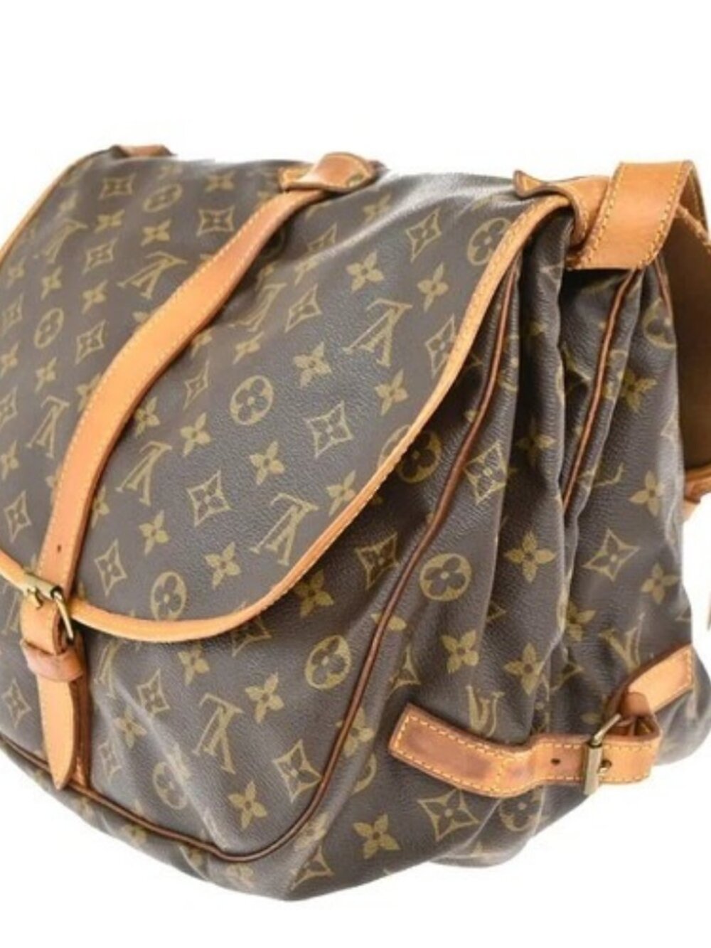 LOUIS VUITTON Saumur 35 Shoulder Bag Monogram Leather BN France M42254 87EG370 - Picture 4 of 15